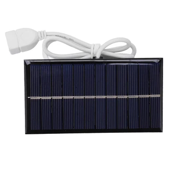Панель солнечного зарядного устройства 1 Вт 6 В Модуль солнечной панели DIY для зарядки мобильных устройств