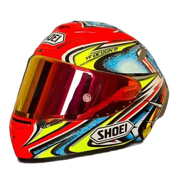 Мотоциклетный Шлем с полным лицом X14 93 Marquez Red 3 DAIJIROo Шлем С Одним Козырьком Для езды по Мотокроссу Мотоциклетный Шлем