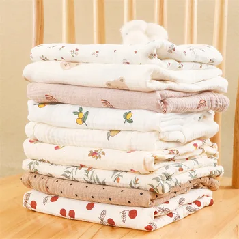 Детские муслиновые одеяла для пеленания, детское покрывало для младенцев, банное полотенце, чехол для коляски Baby Born, мягкое стеганое одеяло для новорожденных