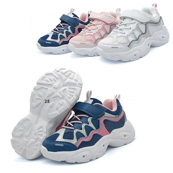 Высококачественные 1 пара детских ортопедических спортивных кроссовок, Модная обувь, Дешевая мягкая обувь для девочек, подкладка для обуви из натуральной кожи