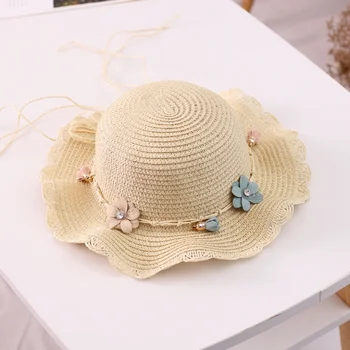 Детская соломенная шляпа, шляпа для девочек с тканым мешком, Летняя солнцезащитная шляпа, солнцезащитная шляпа принцессы, детские вещи