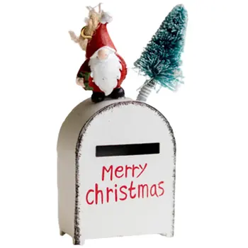 Праздничный декор Рождественский почтовый ящик Украшения интерьера сада для Рождественской елки Поделки для дома