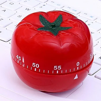 2шт, 60-минутный счетчик, Чайник / Кухонный будильник в форме помидора, Таймер для приготовления пищи, Механический
