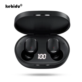 kebidu TWS Bluetooth 5.1 Наушники HiFi Водонепроницаемый Светодиодный Дисплей С Шумоподавлением Гарнитуры Стерео музыка спортивные наушники С микрофоном