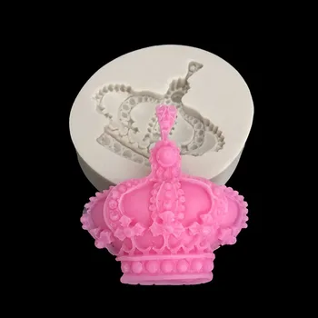 силиконовая форма для помадки minsunbak Crown shape инструменты для украшения торта своими руками Инструменты для выпечки шоколадных конфет