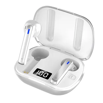 Беспроводные наушники Bluetooth Bq01, Bluetooth-гарнитура с микрофоном, портативный чехол для зарядки со светодиодным дисплеем, наушники-вкладыши