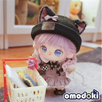 Аниме Оригинальная кукла 20 см, игрушка кошка, клубничная одежда, шляпа, милый милый реквизит для косплея, подарок