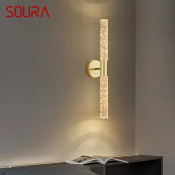 SOURA Nordic Interior Золотой Настенный светильник, современный Простой Креативный пузырьковый светильник-бра для домашнего декора гостиной спальни