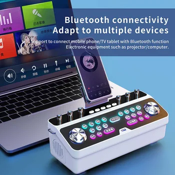 caixa de som Беспроводное караоке Bluetooth динамик портативный универсальный открытый сабвуфер для кадриль-танцев стерео прямая трансляция KTV