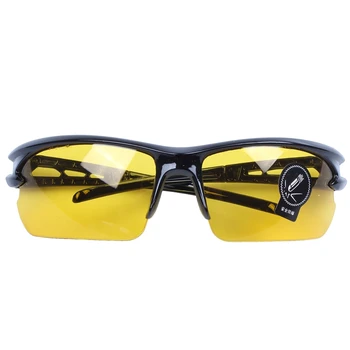 Черная рамка, желтый лист ночного видения, Солнцезащитные очки для велоспорта на открытом воздухе
