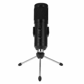 Микрофон Ручной Многофункциональный микрофон со штативом-подставкой для игр, прямых трансляций, подкастов, конференций Zoom