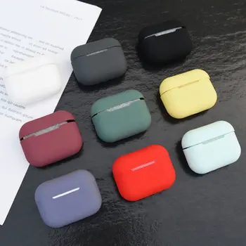 Цветной Силиконовый Tpu Беспроводной Bluetooth-совместимый Чехол Для наушников Airpods 3 Защитный Чехол Skin Accessorie Для Air-pods Pro