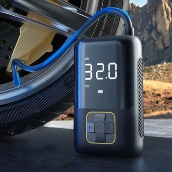 Автомобильный электрический воздушный насос 150 фунтов на квадратный дюйм, Беспроводной надувной насос для шин, воздушный компрессор, насос для автомобиля, мотоцикла, велосипедного мяча