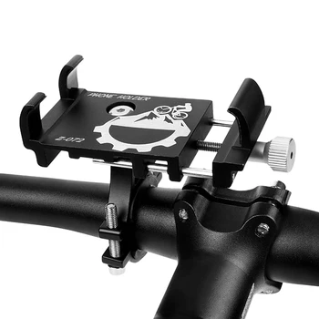 Крепление для мобильного телефона на велосипеде, алюминиевый держатель для руля мотоцикла, скутера, телефона для крепления смартфона на 3,0 - 6,8 дюймов
