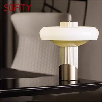 Настольная лампа SOFITY в американском стиле, простой креативный гриб, декоративный для гостиной, спальни, светодиодная настольная лампа