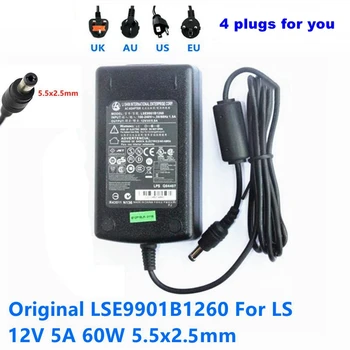 Оригинальный LS LI SHIN 12V5A Адаптер переменного постоянного тока Зарядное Устройство LSE9901B1260 12V 5A 60W Адаптер питания ЖК-монитора