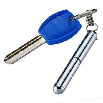 Мини-металлическое кольцо для ключей из нержавеющей стали, многофункциональный брелок для ключей, Телескопическая ручка, телескопический инструмент для ручек, прочный и удобный