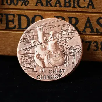 Армия Соединенных Штатов Ch-47 Вертолет Chinook Сувенирная Монета Украшение Дома для Подарочных Монет Challenge