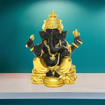 Фигурка из смолы, Индийский Бог-Слон, Будда, украшение для дома по фен-шуй
