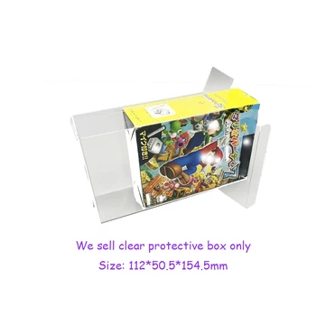 Прозрачная защитная коробка для игрового кубика для NGC для вечеринки 7 JP Version Bundle PET Clear Display Collection Box