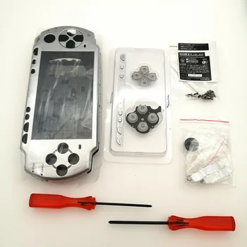 Серебристый Чехол В виде Ракушки С Кнопками Для консоли PSP 2000, Комплект Чехлов для консоли-Новый