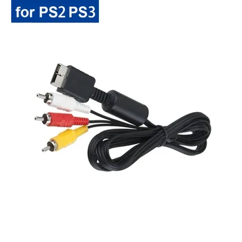 Длина кабеля Data Frog 1,8 М Аудио-Видео Кабель Для Sony PS2/PS3 Gamepad С защитой от помех AV-кабель для PlayStation2/3