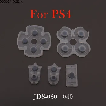 XOXNXEX 1 комплект для контроллера PS4, токопроводящие силиконовые кнопки, резиновые накладки для запасных частей для игр