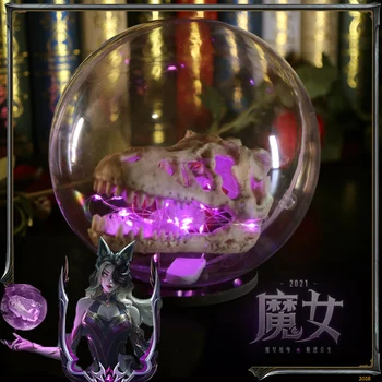 Аниме LOL Coven Ahri Косплей реквизит, светящийся жемчуг, шар для вечеринки в честь Хэллоуина, 20 см, магический шар, реквизит, один размер, женщины, мужчины