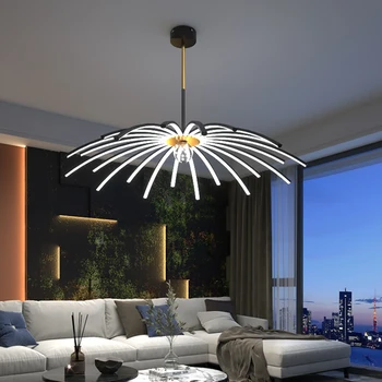 Люстра, простая гостиная, современный холл, спальня, столовая, люстра 2023, новый тип светодиодных декоративных ламп