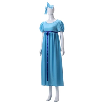 Новое поступление, женский костюм для косплея Wendy Rachael, синее длинное вечернее платье, сшитое на заказ
