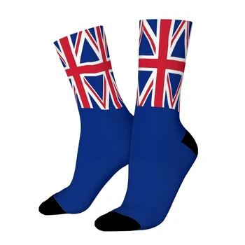 Носки с флагом Юнион Джек для мужчин, спортивные носки до середины икры с 3D принтом для мальчиков и девочек
