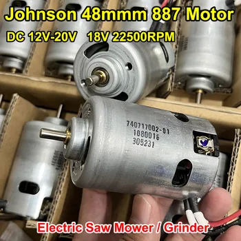 48 ММ JOHNSON 1080016 RS-887 Двигатель Постоянного Тока 12 В 18 В 20 В Высокоскоростной Двигатель С Большим Крутящим Моментом Для Электрической Пилы Косилка Шлифовальный Станок Садовый Инструмент
