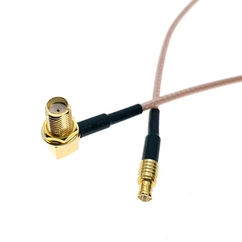 RG316 SMA Внутренняя перегородка под прямым углом к штекеру MCX 50 Омный Радиочастотный коаксиальный удлинитель Коаксиальный кабель