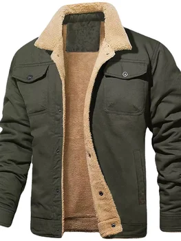 Бомбер s Man Осенне-зимние мужские Корейские модные пальто с меховой подкладкой, теплая военная мотоциклетная куртка, Новинка