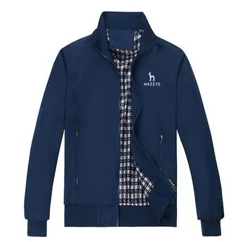 HAZZYS Высококачественная Повседневная куртка-бомбер, мужская осенне-зимняя уличная куртка, мужская спортивная одежда в стиле Мандарин, мужская куртка M-