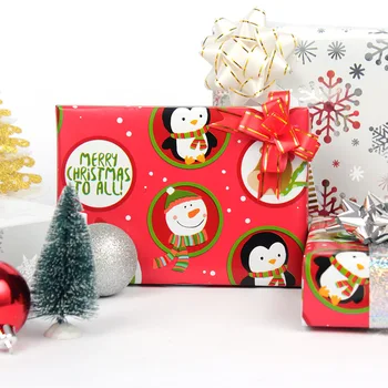 10 шт. Рождественской оберточной бумаги для поделок, цветочная упаковка, креативная подарочная упаковка в виде снежинки Санта-Клауса, алюминизированная бумага
