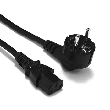 Удлинительный кабель питания ПК 1 м/1,8 м 1 мм EU Schuko Plug IEC C13 Шнур питания для ПК Компьютерный Монитор ИБП Antminer Принтер PS4 Pro