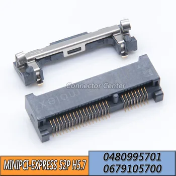 Высота зажима для розетки MOLEX miniPCI-Express 5,7 мм 0480995701 Разъем Minipcie 52PIN 0679105700