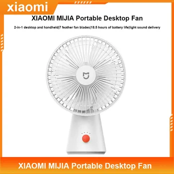 Портативный настольный вентилятор XIAOMI MIJIA Mini USB Cooling Cooler Электрический вентилятор Type C Перезаряжаемые ручные вентиляторы с 4 передачами Wind Office Home