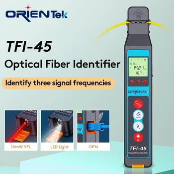 Высокоточный идентификатор оптического волокна Orientek Fiber Tester Identifier TFI-45 с визуальным локатором неисправностей и измерителем оптической мощности