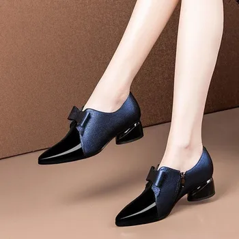Cresfimix/ женские классические бежевые туфли-лодочки из искусственной кожи на квадратном каблуке, женские повседневные офисные черные туфли высокого качества на высоком каблуке, zapatos a6526