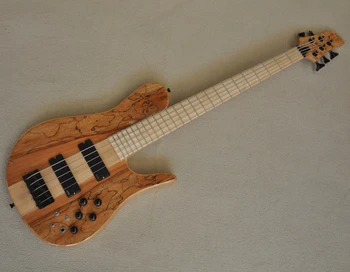 Электрическая бас-гитара Flyoung с 5-струнным кленовым грифом и черной фурнитурой, предложение по индивидуальному заказу