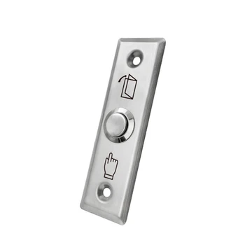 Переключатель кнопки выхода из нержавеющей стали для системы контроля доступа к замку двери, кнопка разблокировки двери, Нажимная кнопка выхода, переключатель из сплава
