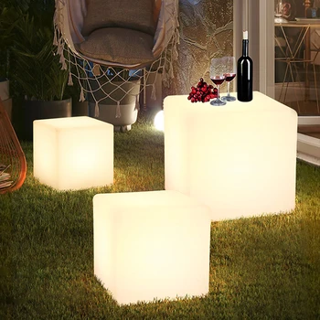 Современный светодиодный торшер Cube Многофункциональное светодиодное освещение для гостиной Прикроватные светильники для спальни Наружный Декоративный светильник