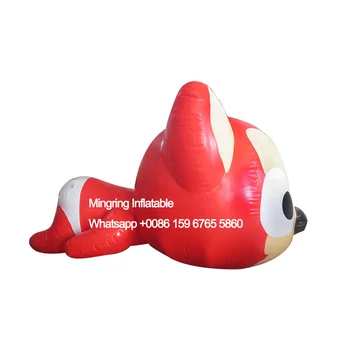 Гигантская надувная рыжая лиса для рекламного талисмана мероприятия