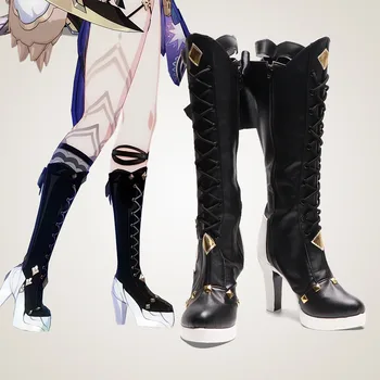 Игра Honkai Impact 3 Reverie-Ботинки Pardofelis; Длинные ботинки для косплея; Обувь для женщин /мужчин; ботинки на Хэллоуин для девочек и мальчиков; обувь с персонажами из искусственной кожи;