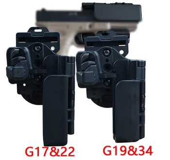 Тактический Уровень 3 Для Переноски С Быстрым Извлечением Правой Рукой OWB IPSC Glock Кобура Чехол Для Пистолета Зажим для Ремня Держатель для Страйкбола Glock 17 19 22 34