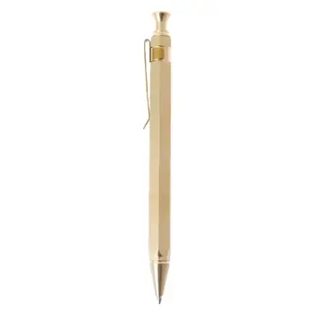 G5AA Прочная Металлическая Шариковая ручка с шестигранным прессом, Кончик 0,5 мм, Офисная Школьная ручка