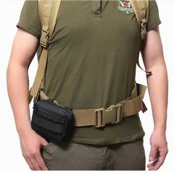 Тактическая поясная сумка EDC Molle, поясная сумка, двухслойная военная сумка для инструментов на открытом воздухе, мужская сумка для телефона, аксессуары для кемпинга, охоты