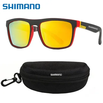 Новые мужские и женские поляризованные очки Shimano для рыбалки, солнцезащитные очки для велоспорта с защитой от ультрафиолета, спортивные очки для скалолазания и рыбалки